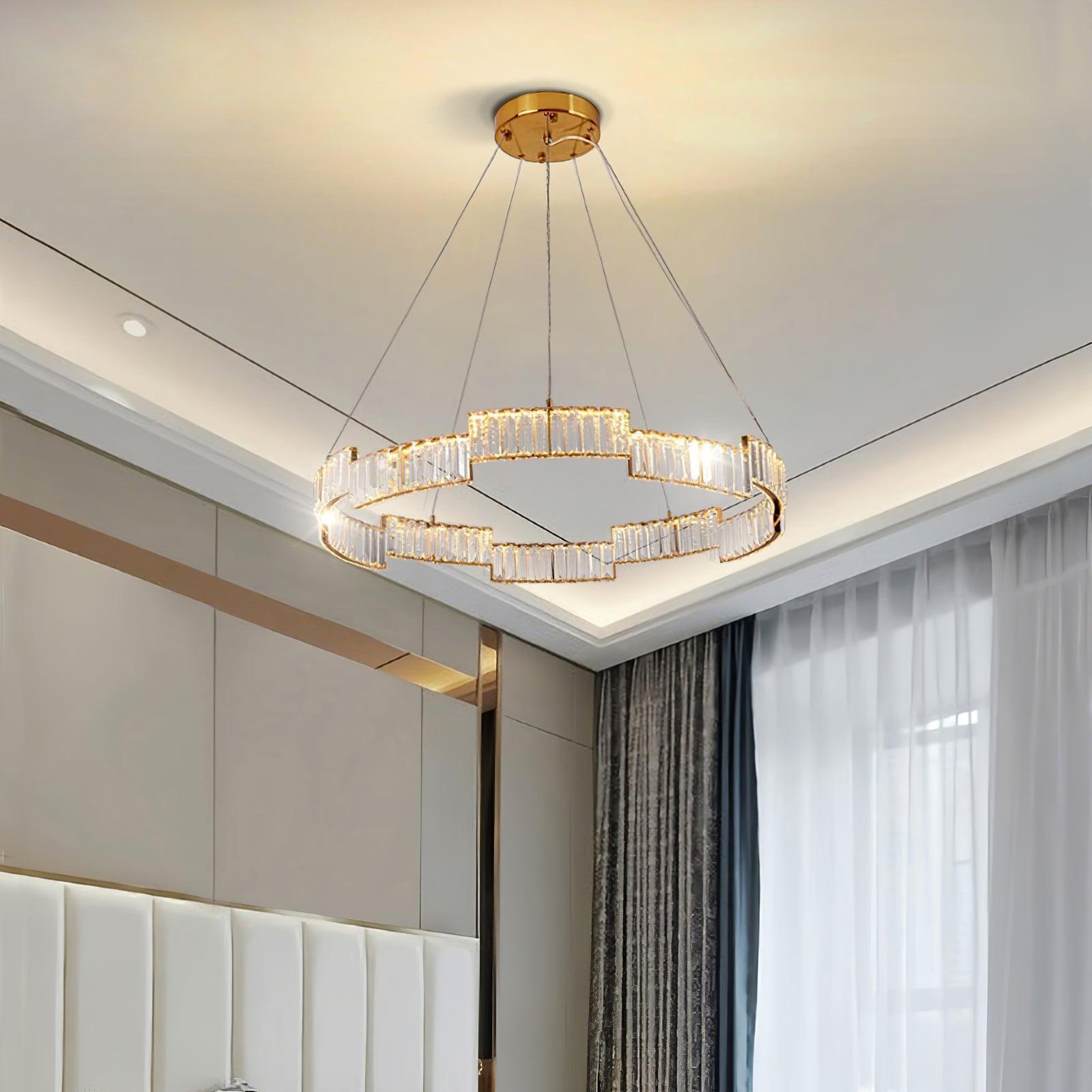 Stella Crystal Round Chandelier-Sylvia Space