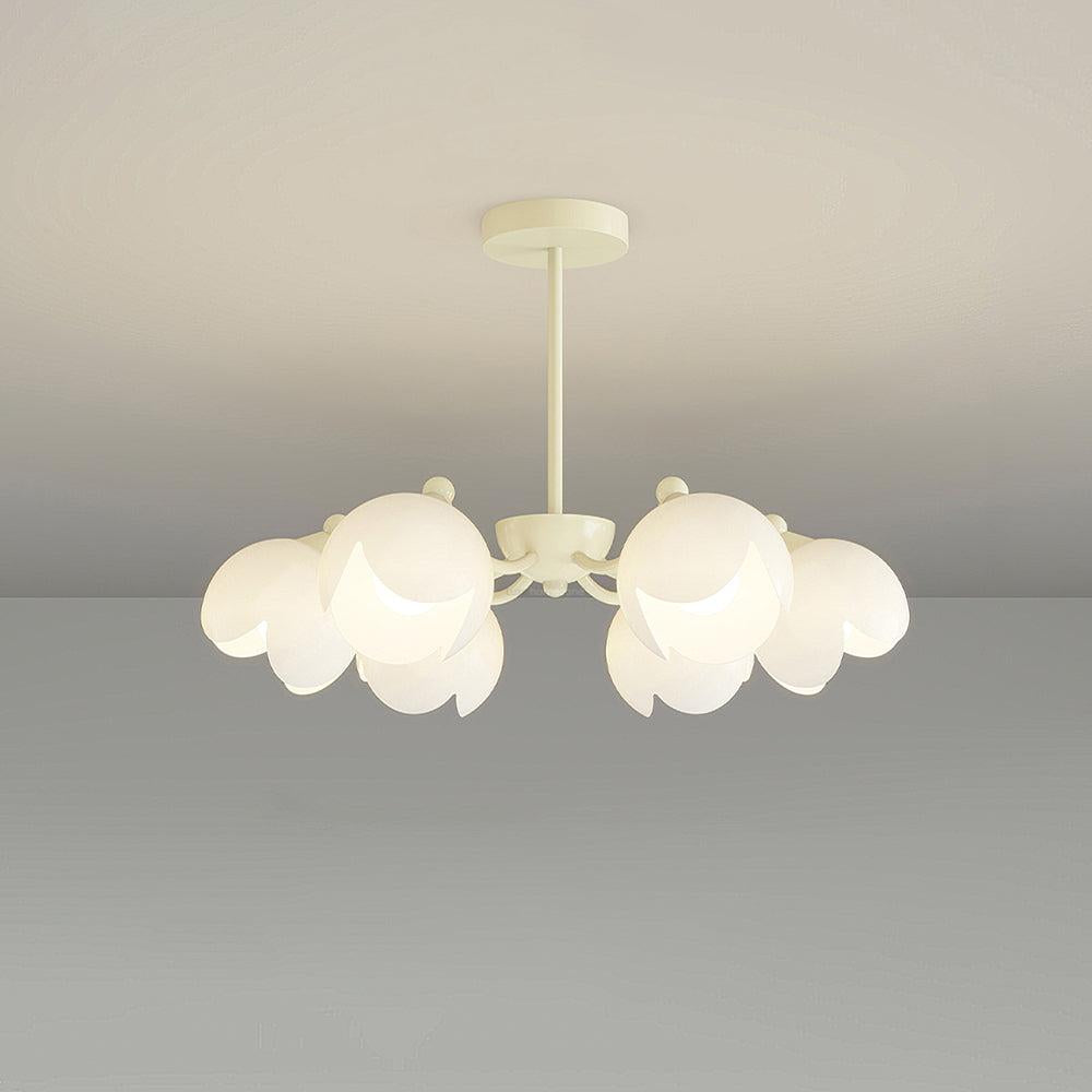 Murano Cream Chandelier with 3/5/6/8 heads-Sylvia Space