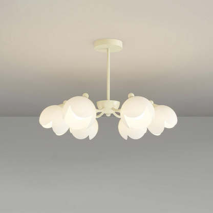 Murano Cream Chandelier with 3/5/6/8 heads-Sylvia Space