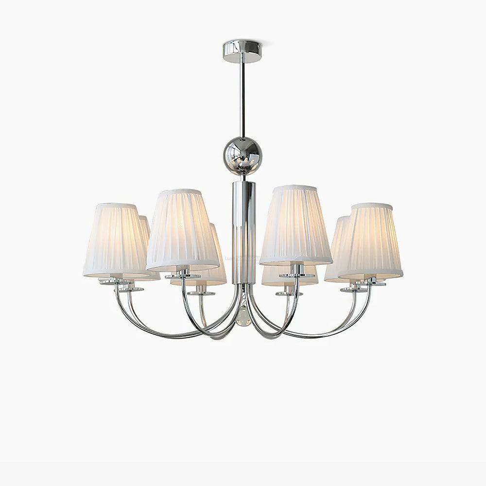 Simplicity Chrome Chandelier Φ 19.7″-Sylvia Space