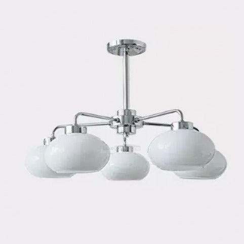 Oval Persimmon Chandelier ∅ 21.7″-Sylvia Space