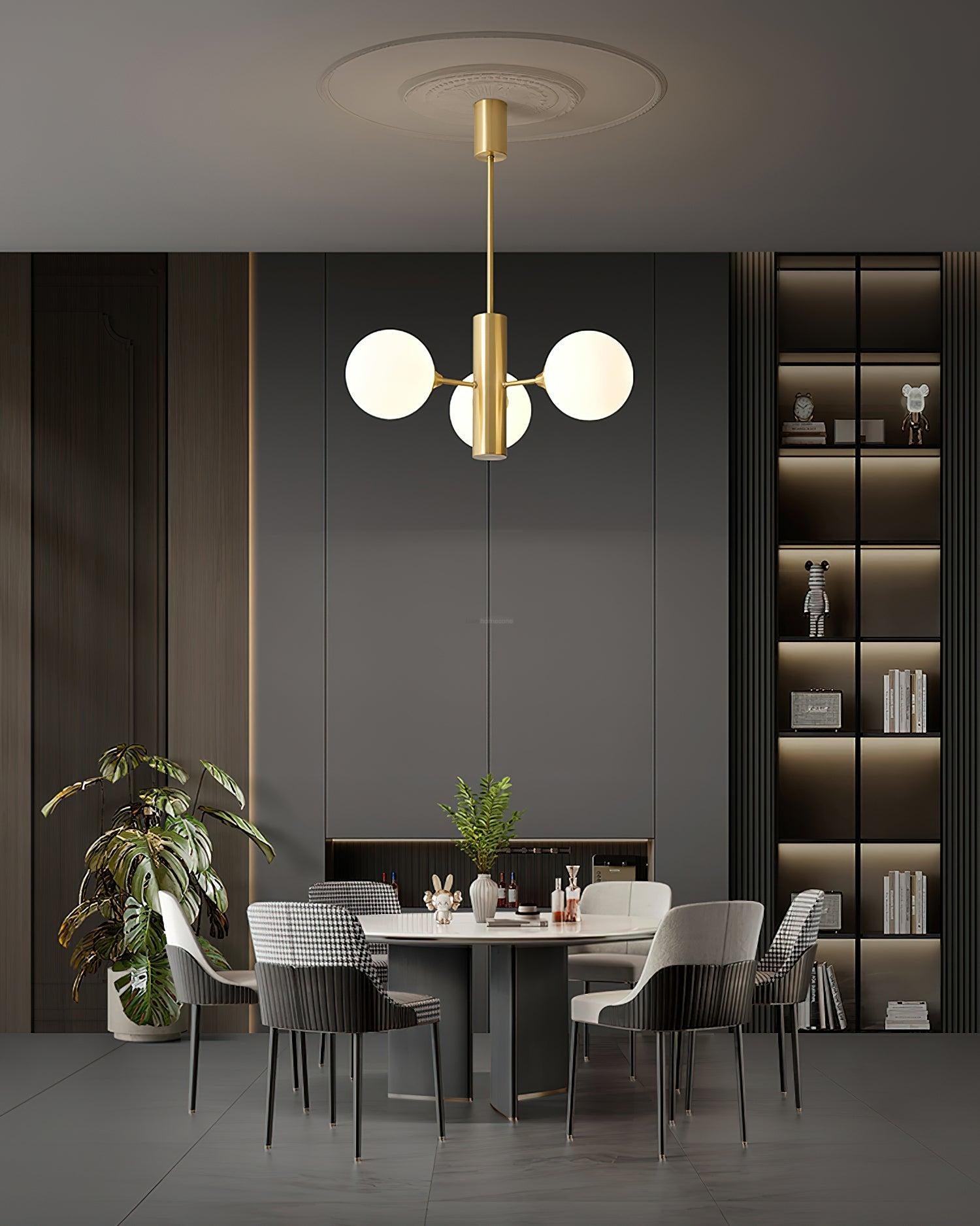 Stella Brass Chandelier with 3/6/8 heads