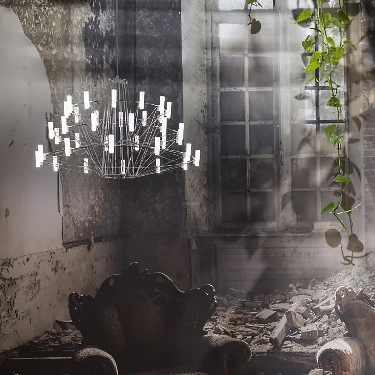 Sky Ballet Chandelier ∅ 33.5″ ~∅ 39.8″-Sylvia Space