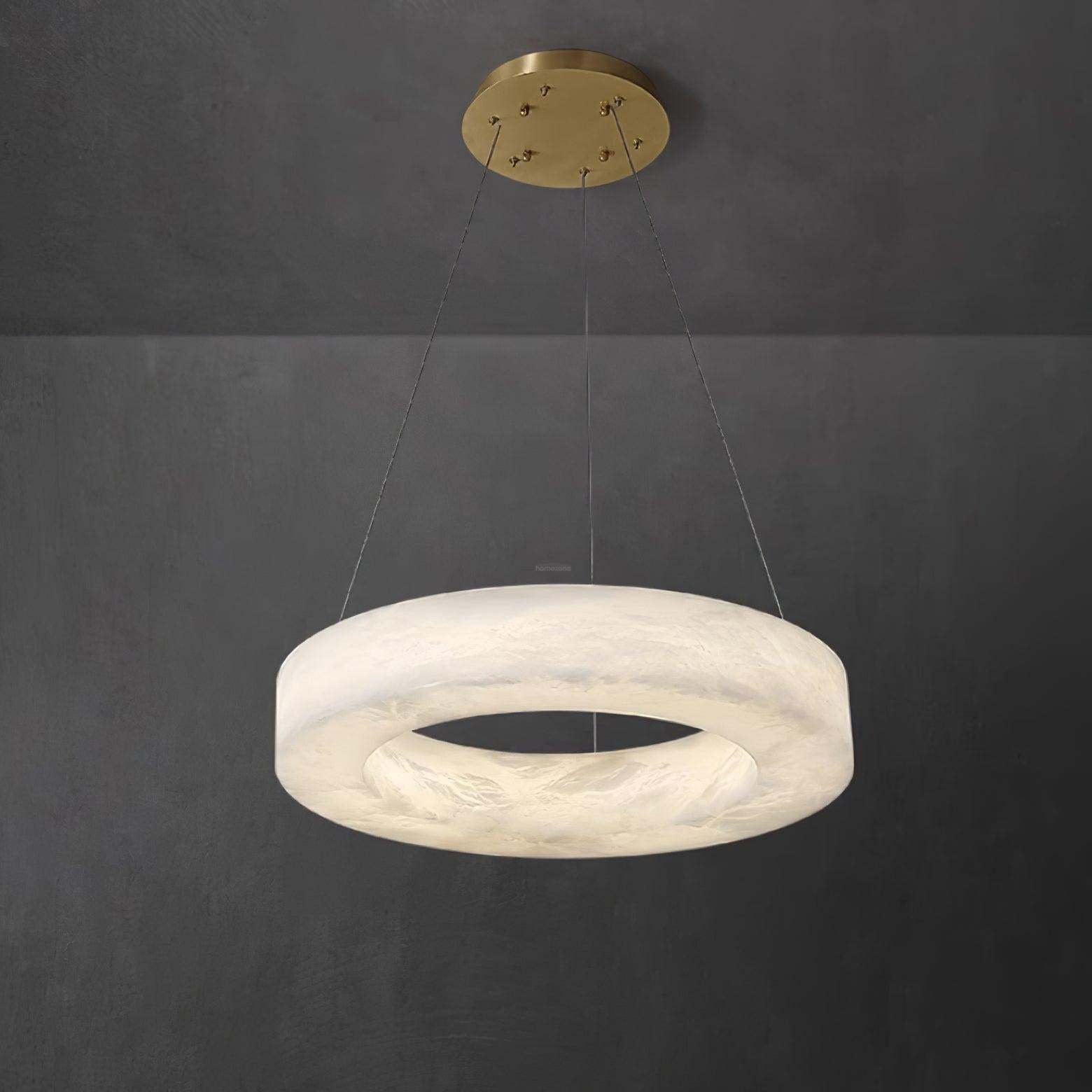Marika Alabaster Ring Chandelier-Sylvia Space