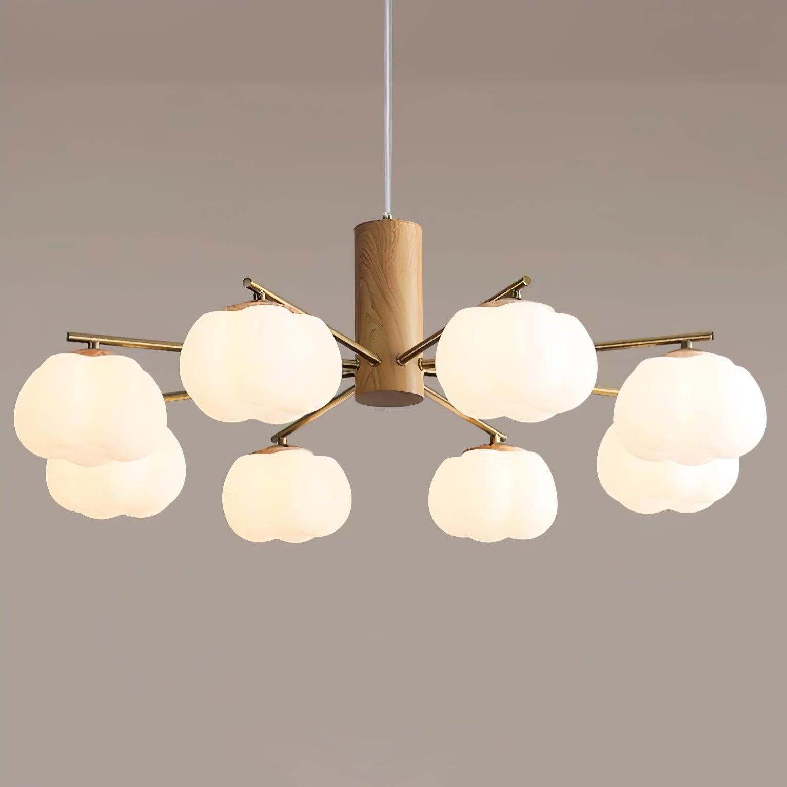 Cotton Balls Round/Linear Chandelier-Sylvia Space