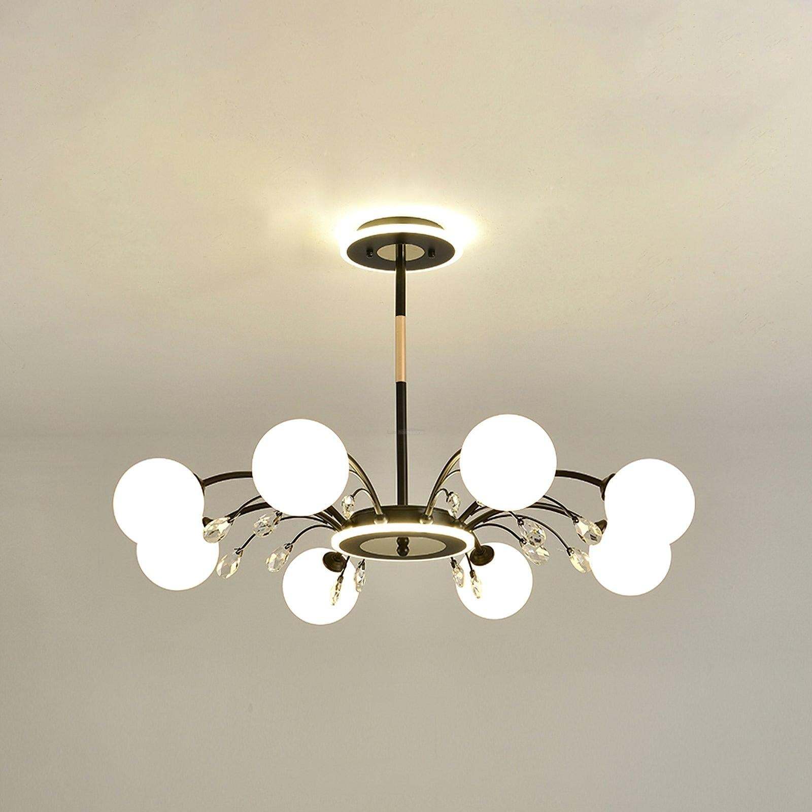 Glamorous Glass Raindrop Chandeliers with 6/8/10/12/16 heads-Sylvia Space