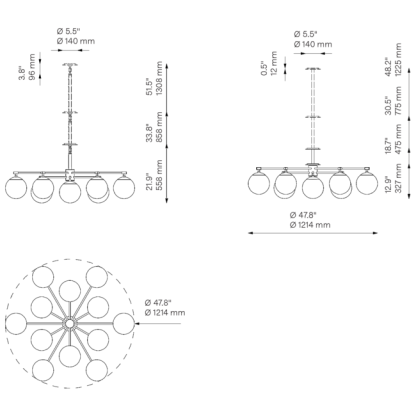 Orion Round Chandelier