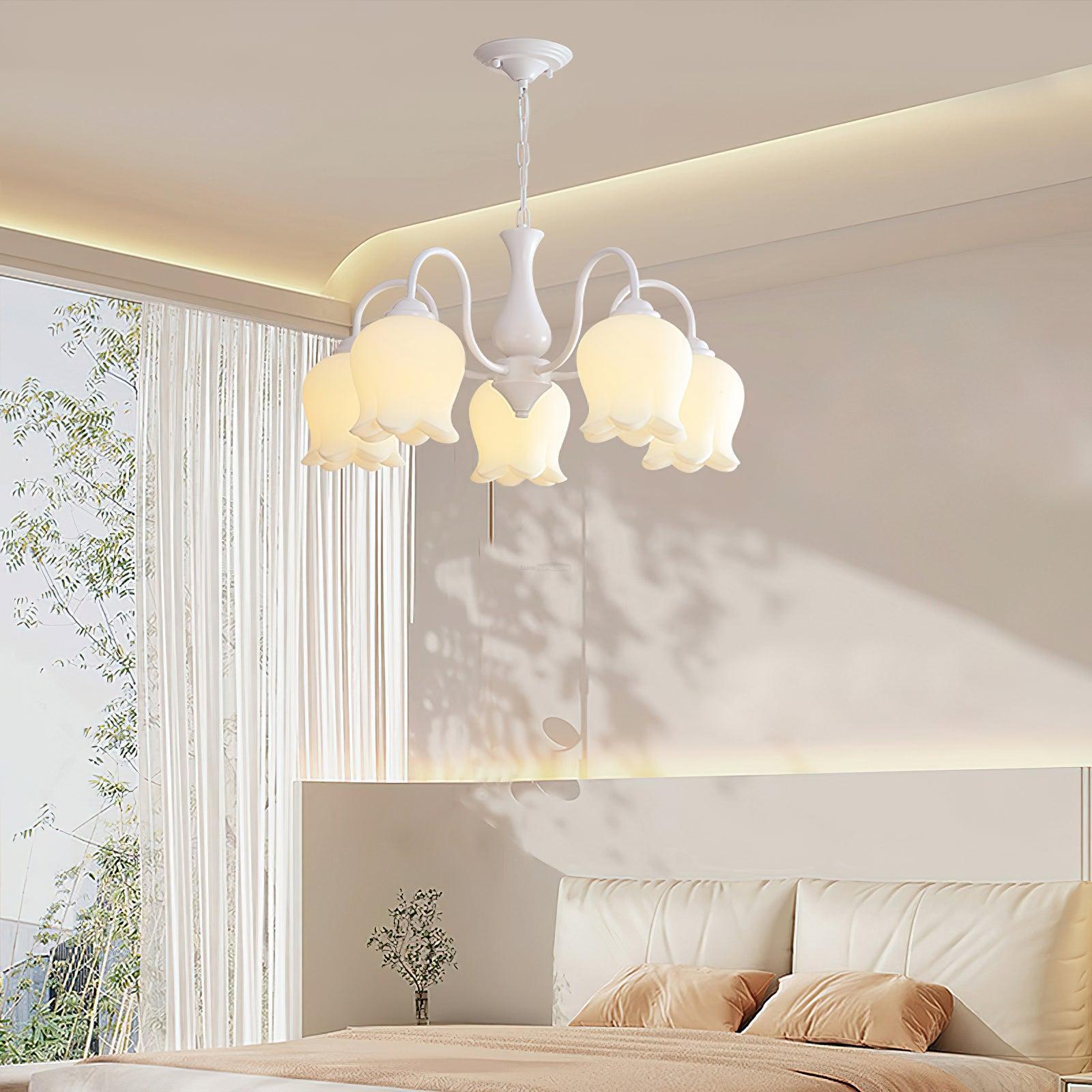 Elegant Lilium Chandelier with 5/6/8 heads-Sylvia Space