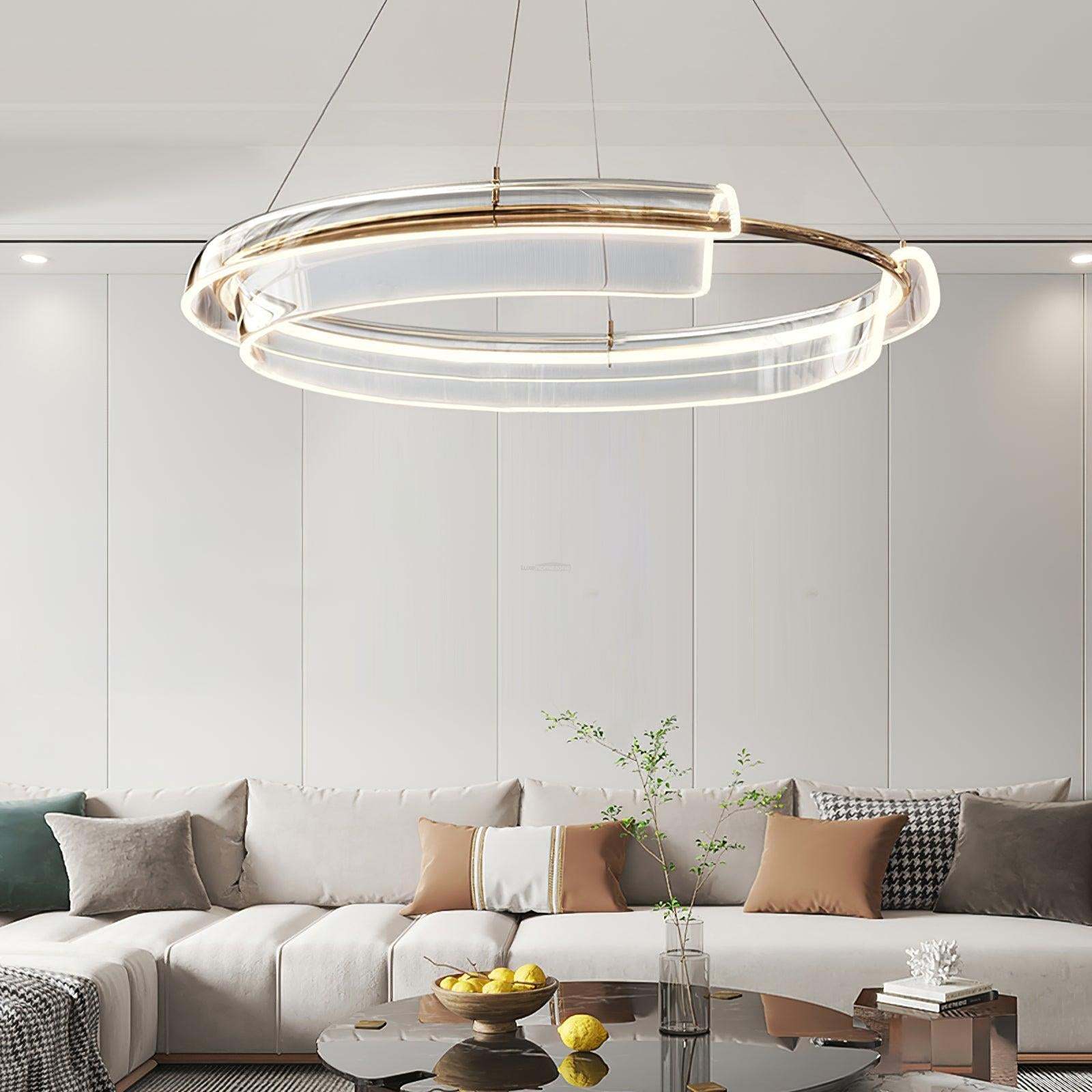 Solstice LED Chandelier ∅ 23.6″-Sylvia Space