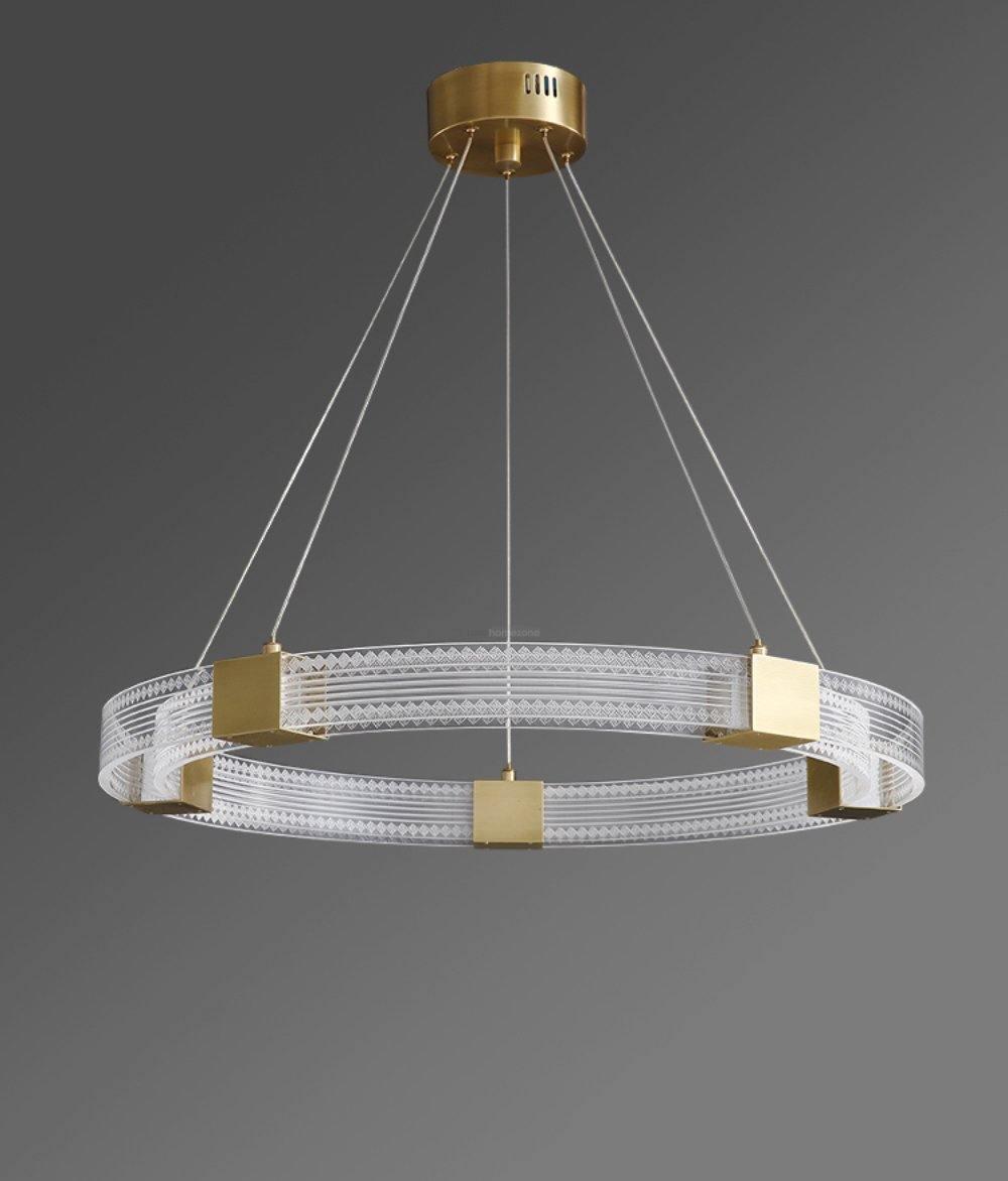 Parallel Ring LED Chandelier ∅ 25.6″-Sylvia Space