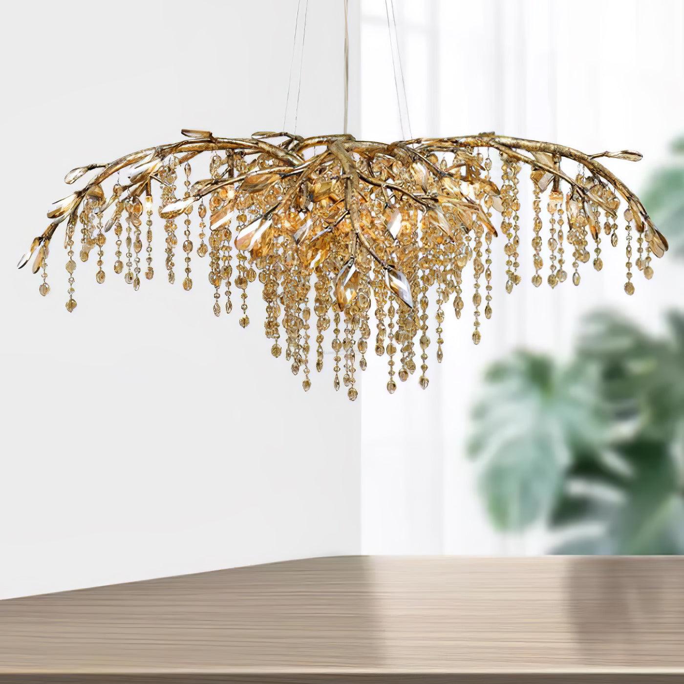 Autumn Twilight Round/Linear Chandelier-Sylvia Space