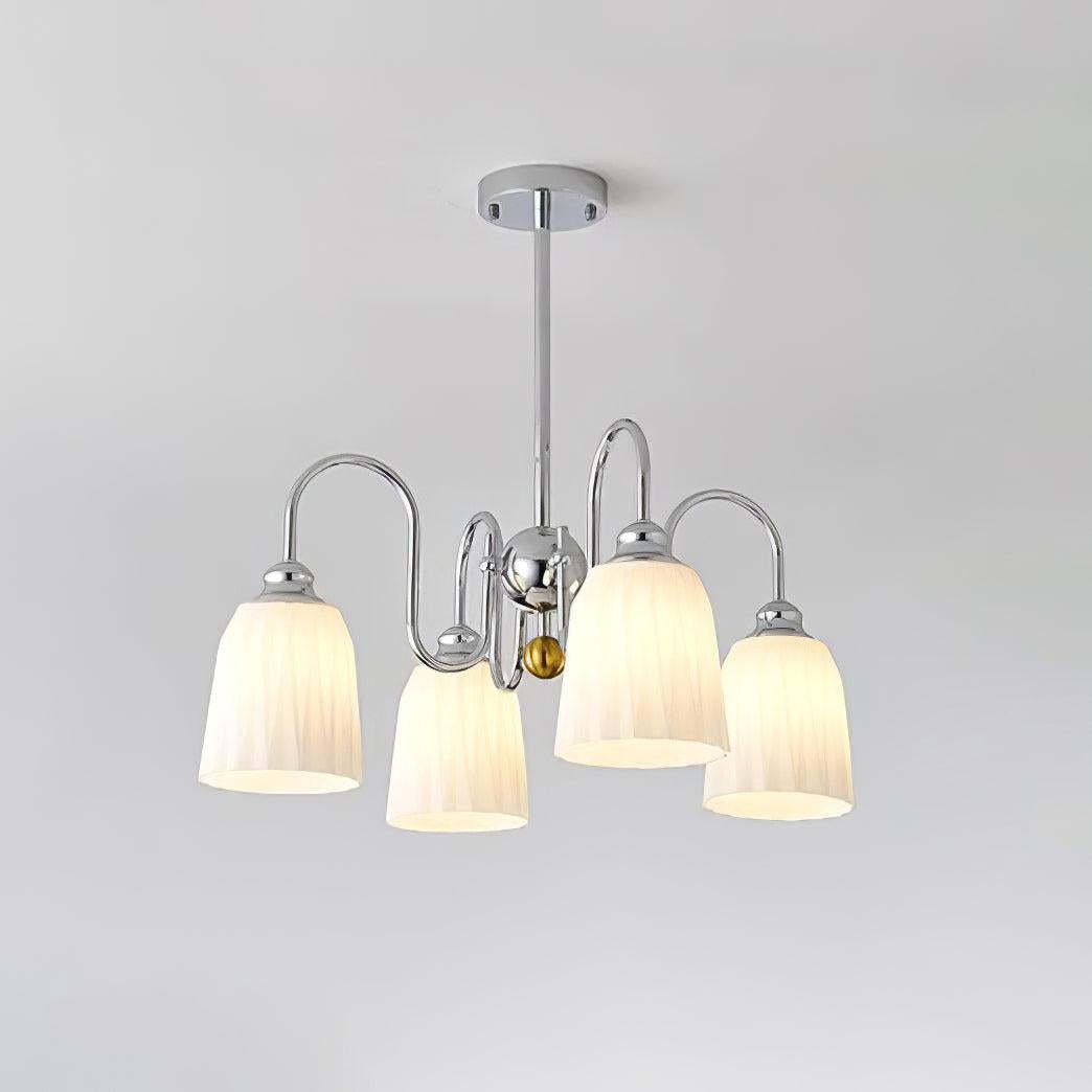 Bauhaus Pleated Chandelier with 3/5/6/8 heads-Sylvia Space