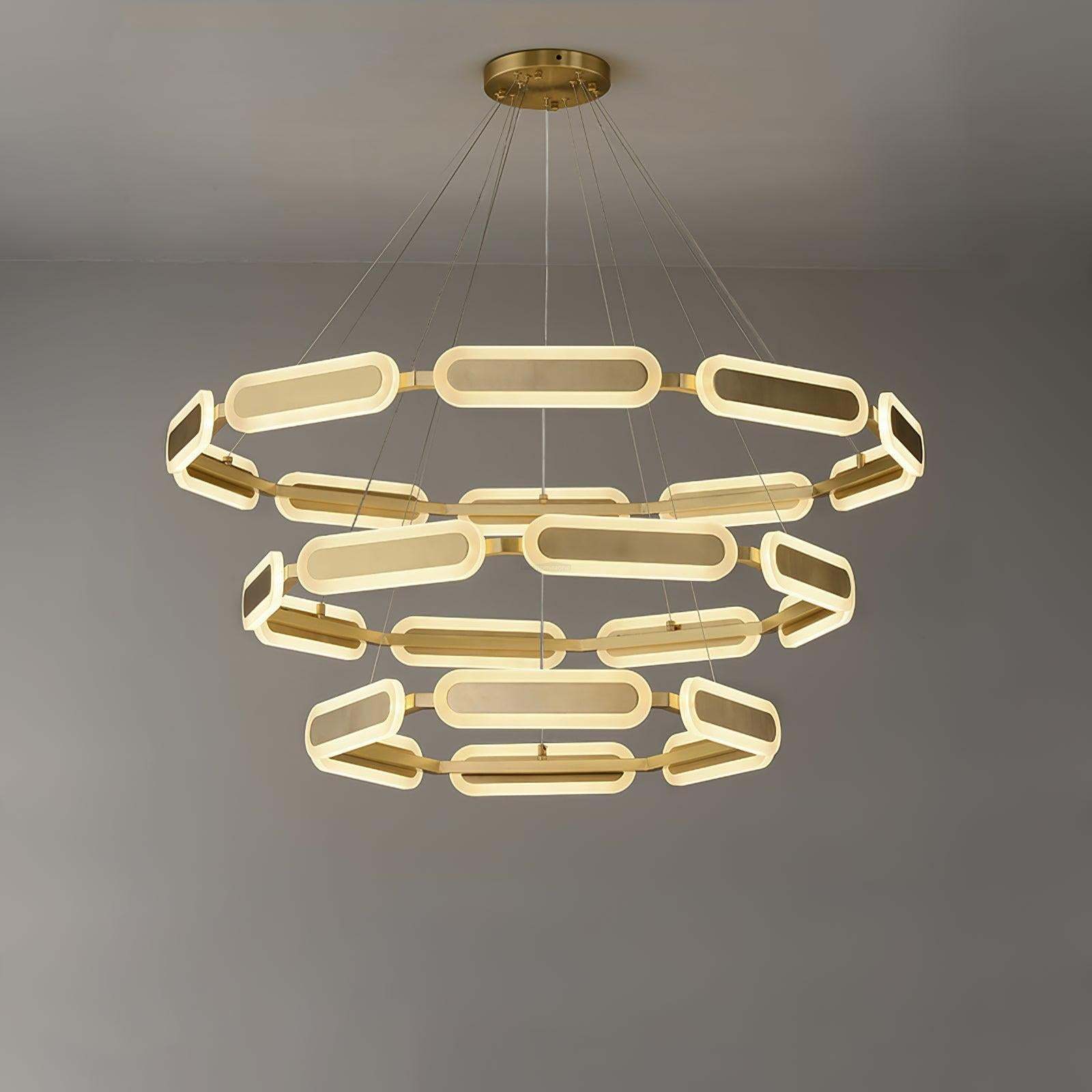 Swirl Chandelier ∅ 27.7″-Sylvia Space