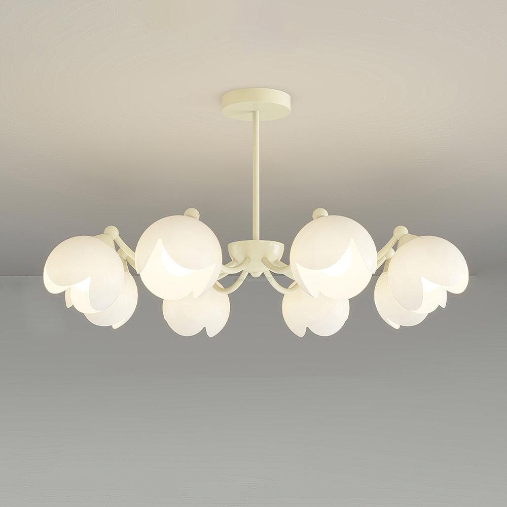 Murano Cream Chandelier with 3/5/6/8 heads-Sylvia Space