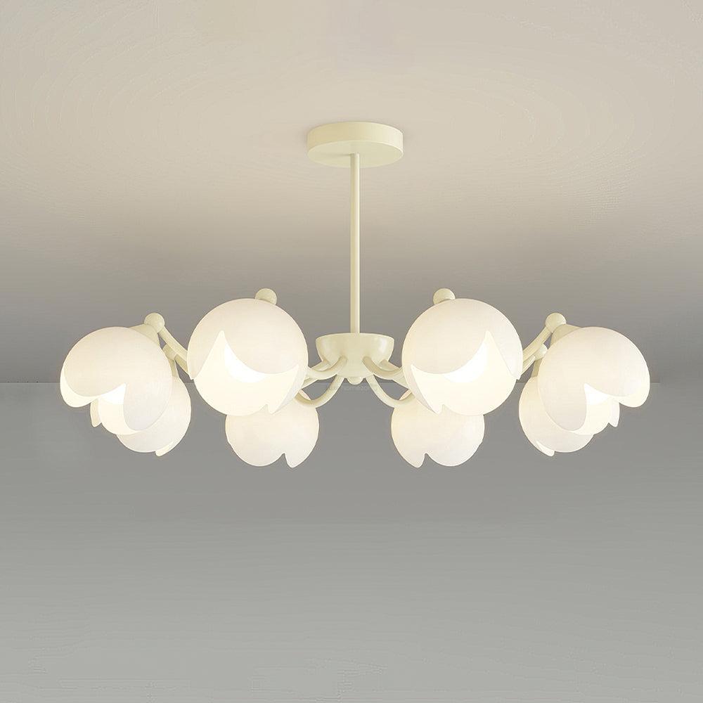 Murano Cream Chandelier with 3/5/6/8 heads-Sylvia Space