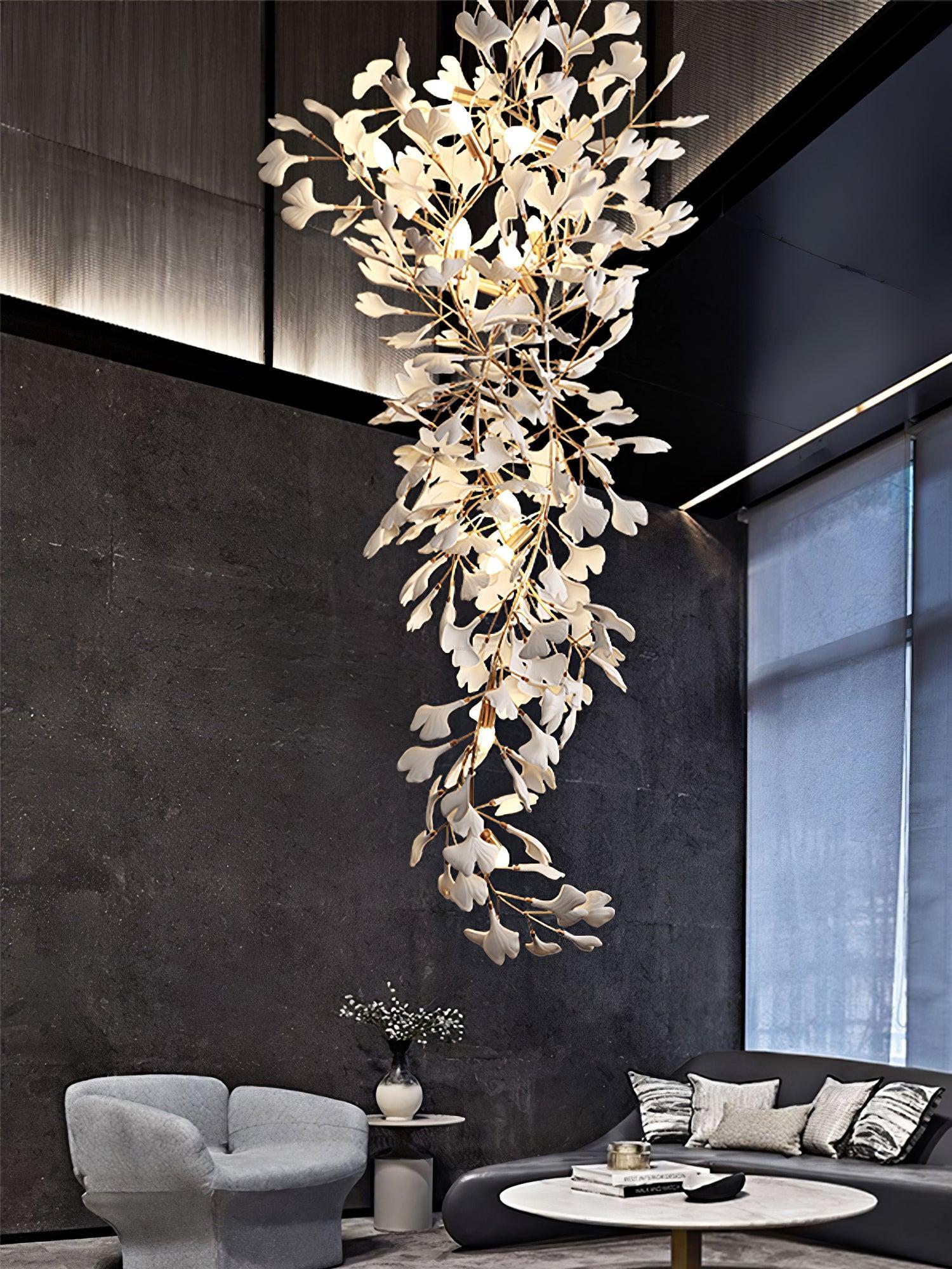 Gingko Long Branch Type Chandelier-Sylvia Space