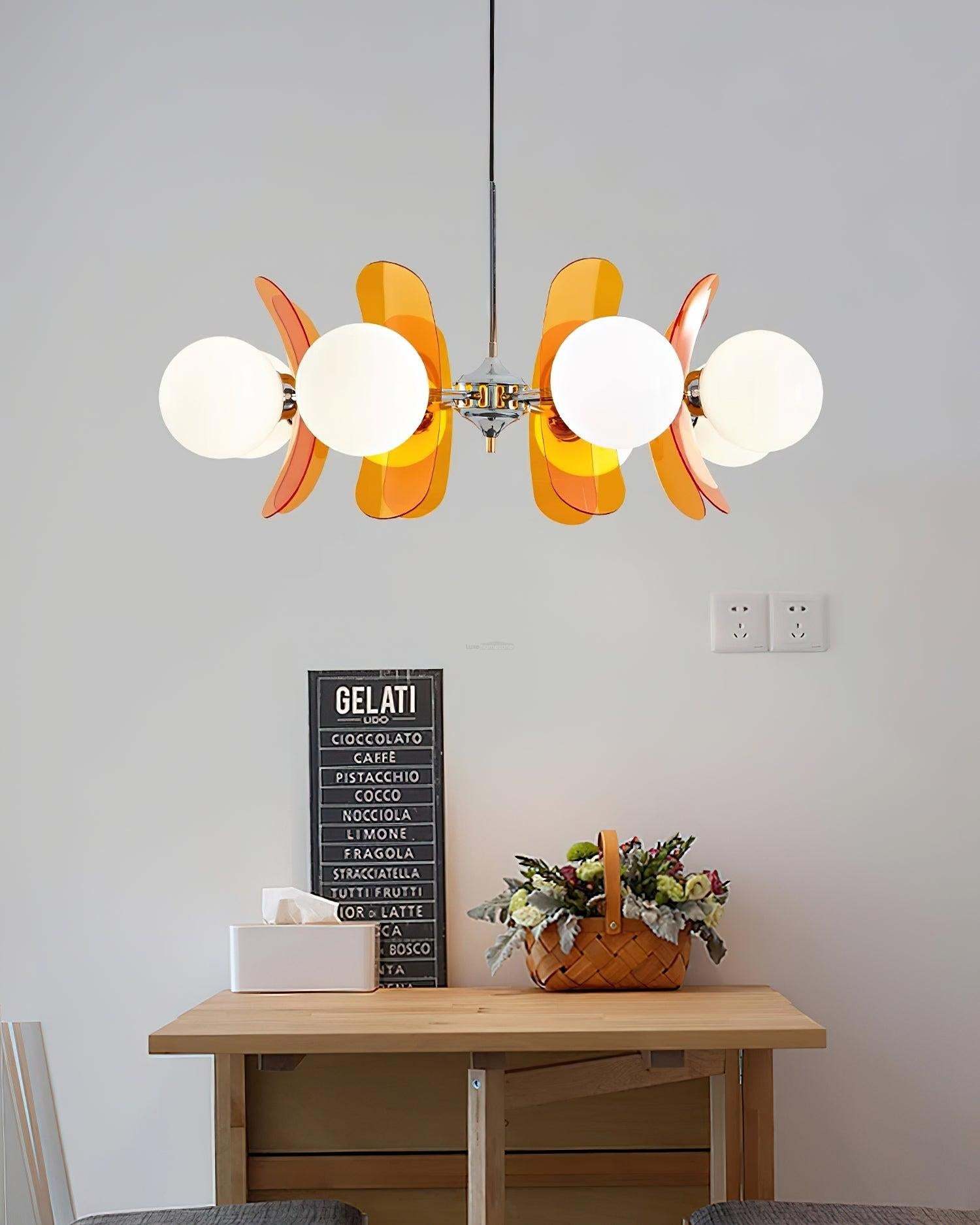 Phosphorescent Chandelier with3/5/6/8 heads-Sylvia Space