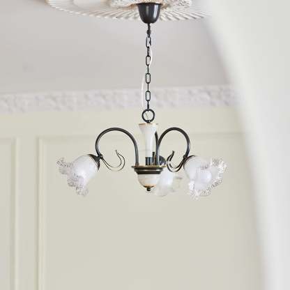 Luce Black Chandelier with 3/6/8 heads-Sylvia Space