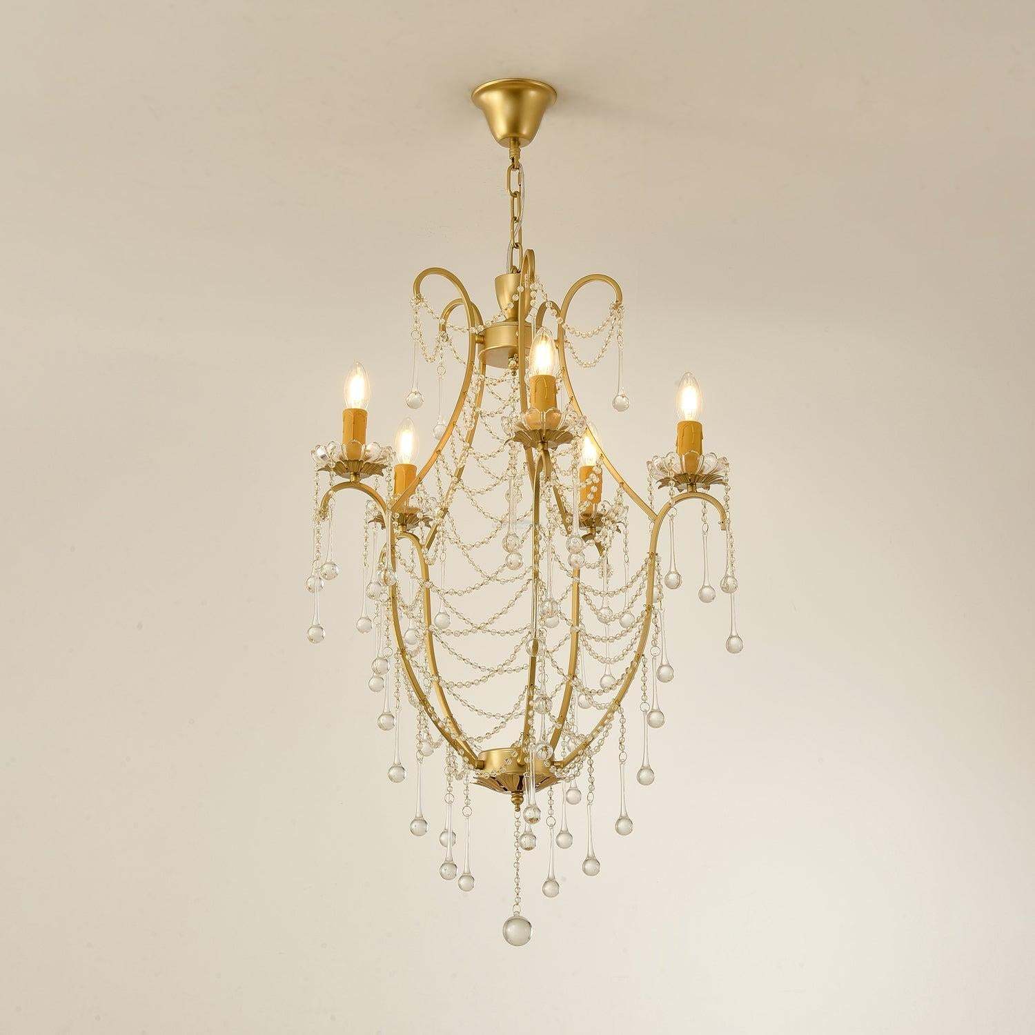 Crystal Birdcage Chandelier Φ 21.7″-Sylvia Space