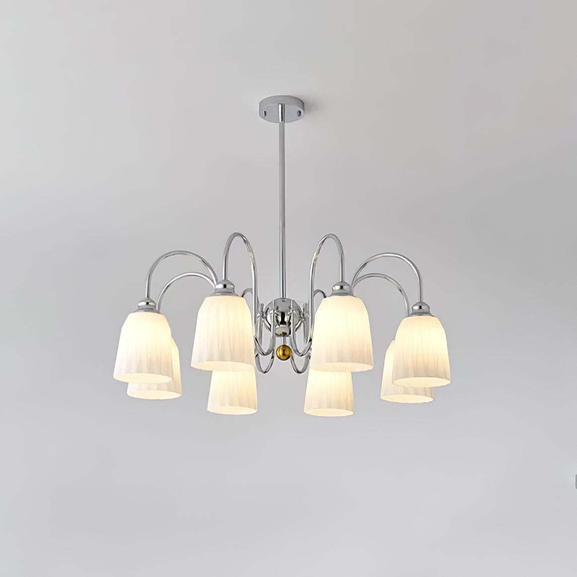 Bauhaus Pleated Chandelier with 3/5/6/8 heads-Sylvia Space
