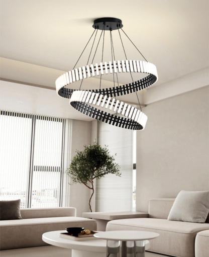 Hanging LED Chandelier ∅ 15.7″-Sylvia Space