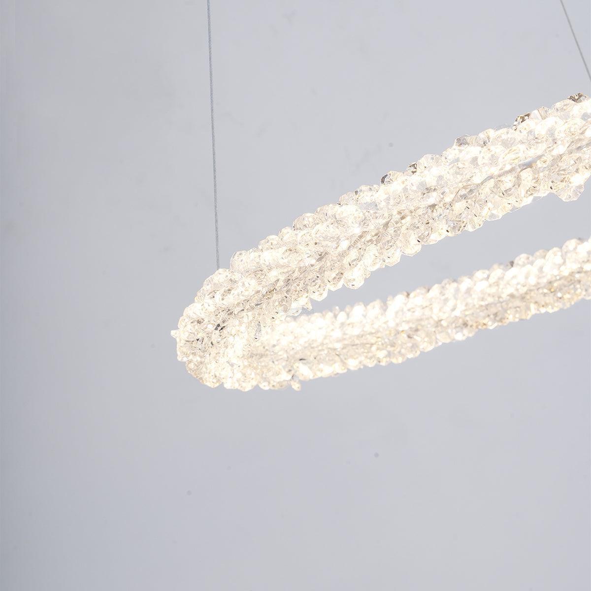 Crystal Ring Chandeliers-Sylvia Space