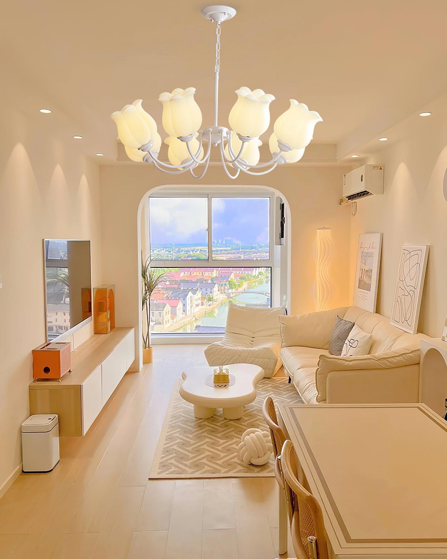 French Lily Chandelier with 3/5/6/8 heads-Sylvia Space