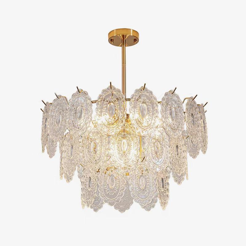 Wave Glass Style Chandelier-Sylvia Space