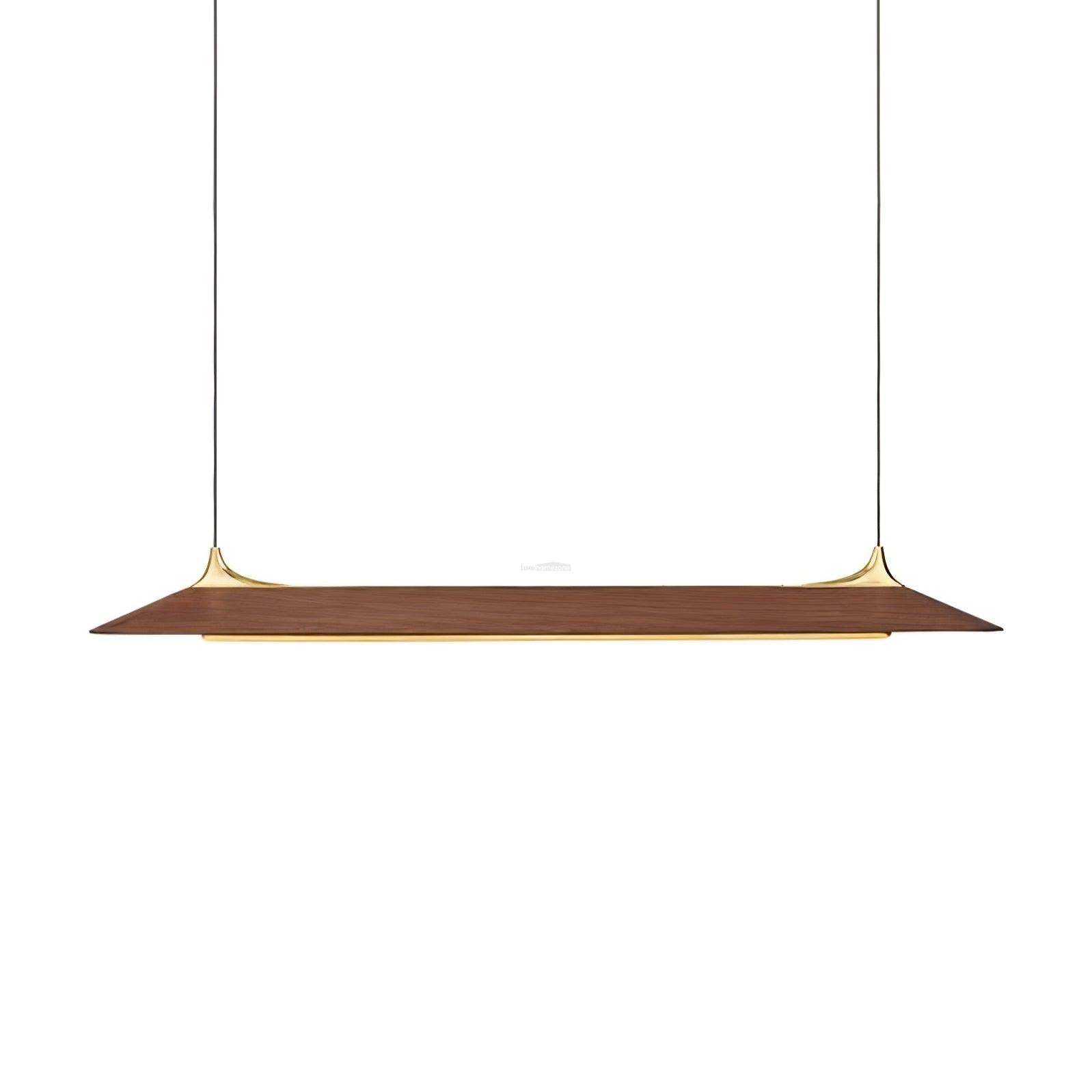 Luxehomezone Wooden Linear Chandelier