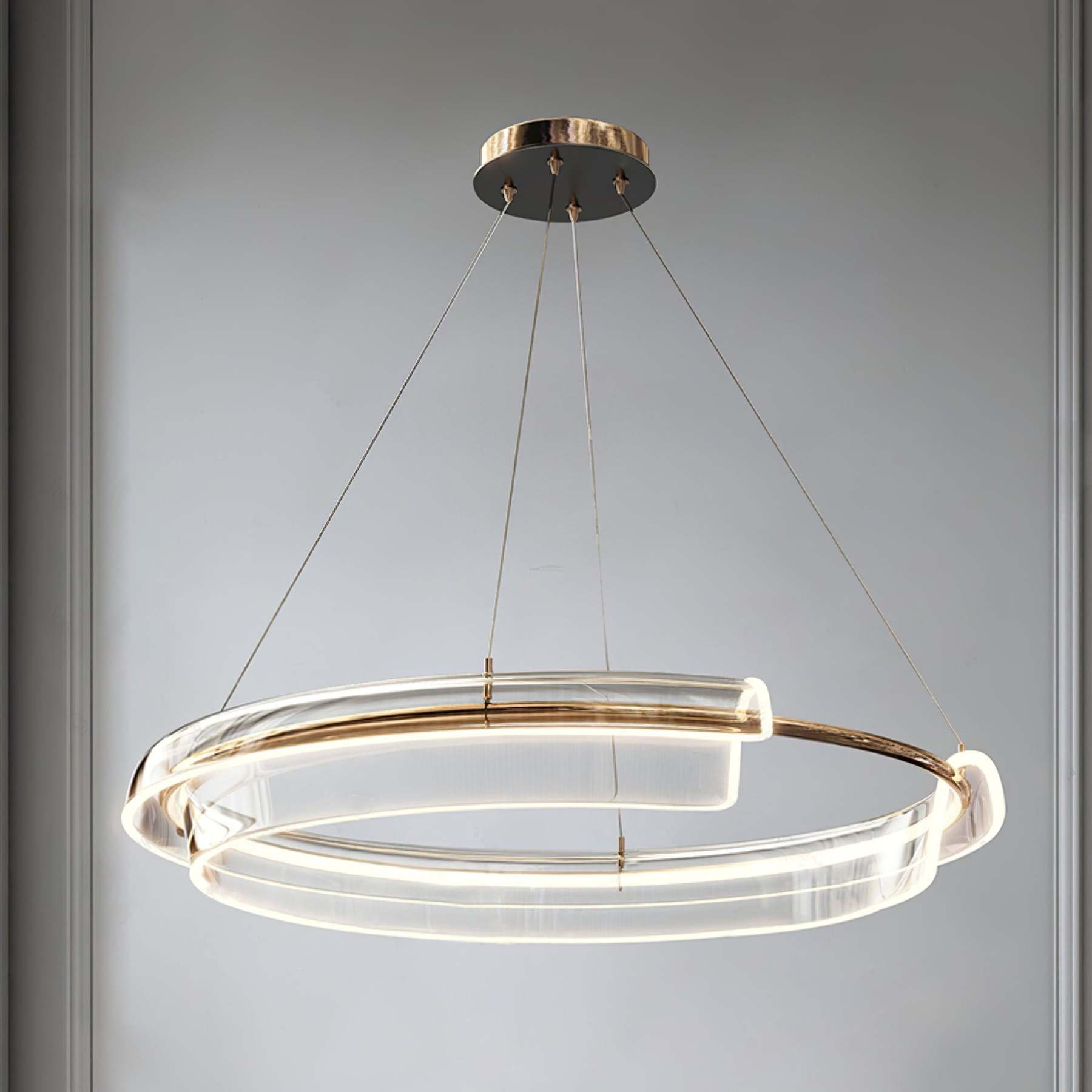 Solstice LED Chandelier ∅ 23.6″-Sylvia Space