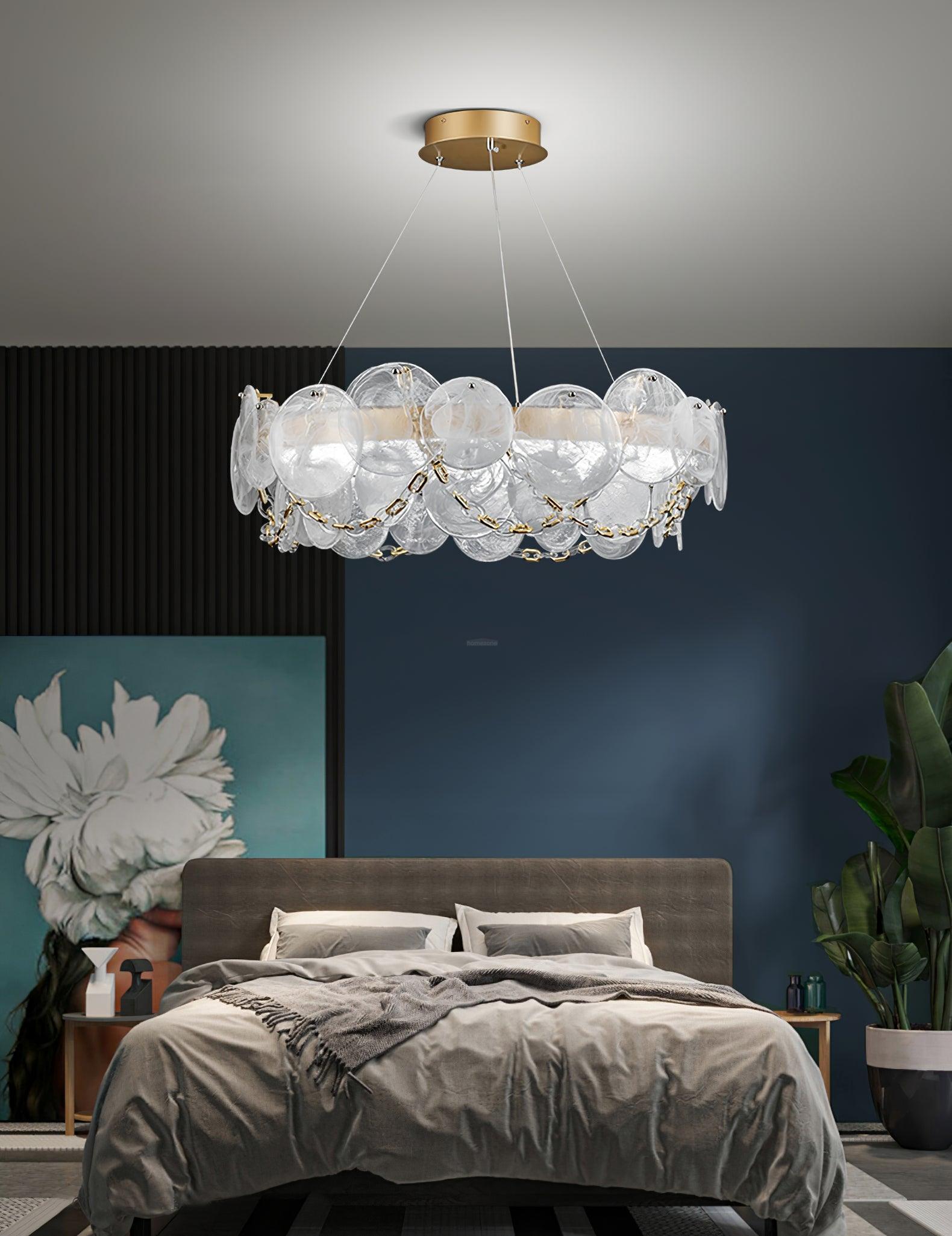 Cassia Chandelier ∅ 26.6″-Sylvia Space
