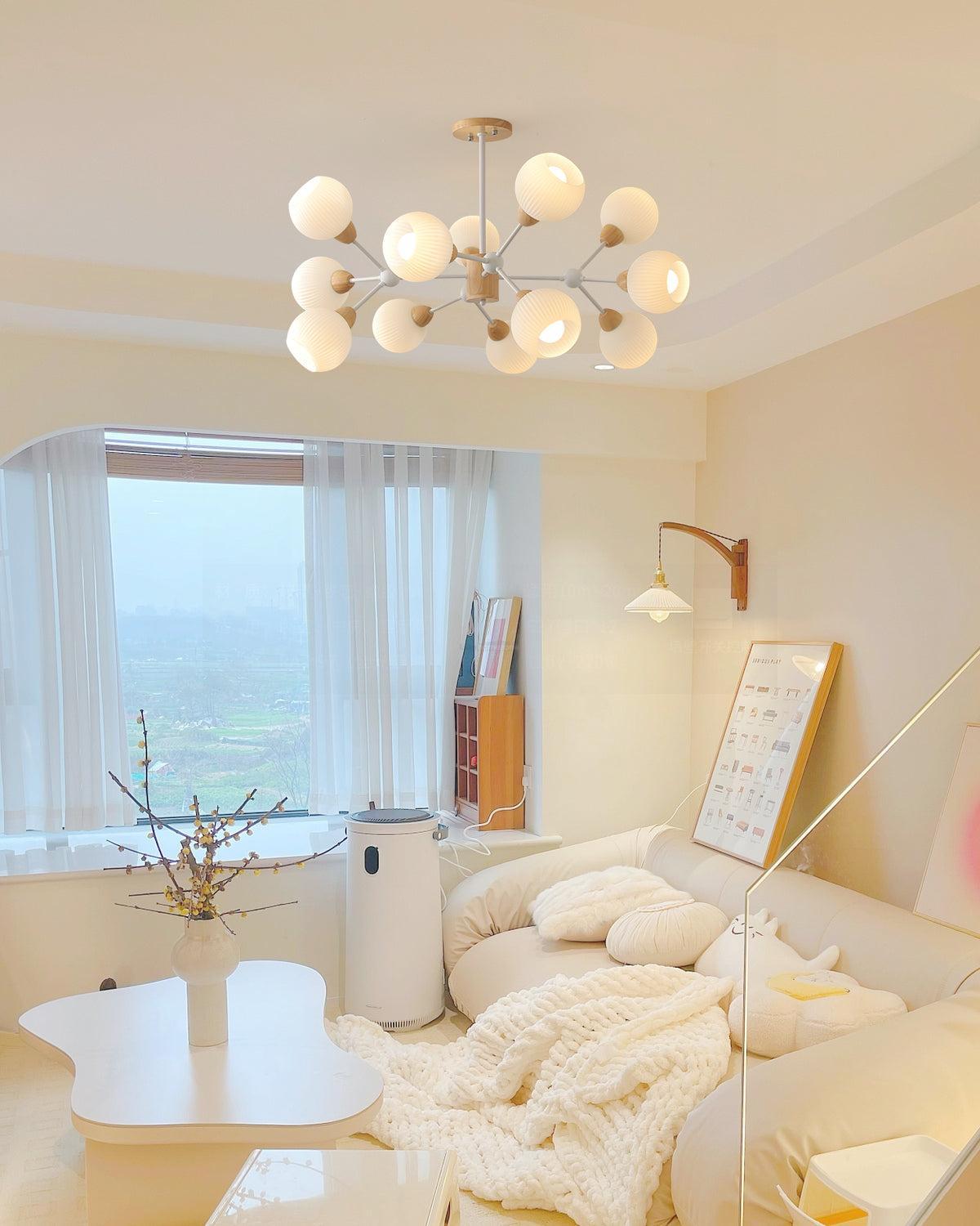 Shpehp Wood Chandelier with 6/9/12 heads-Sylvia Space