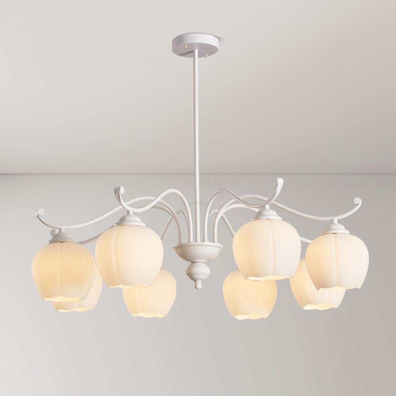 Lomance Lily Chandelier with 4/6/8 heads-Sylvia Space