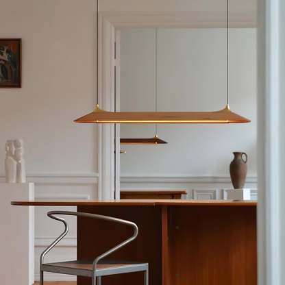 Luxehomezone Wooden Linear Chandelier