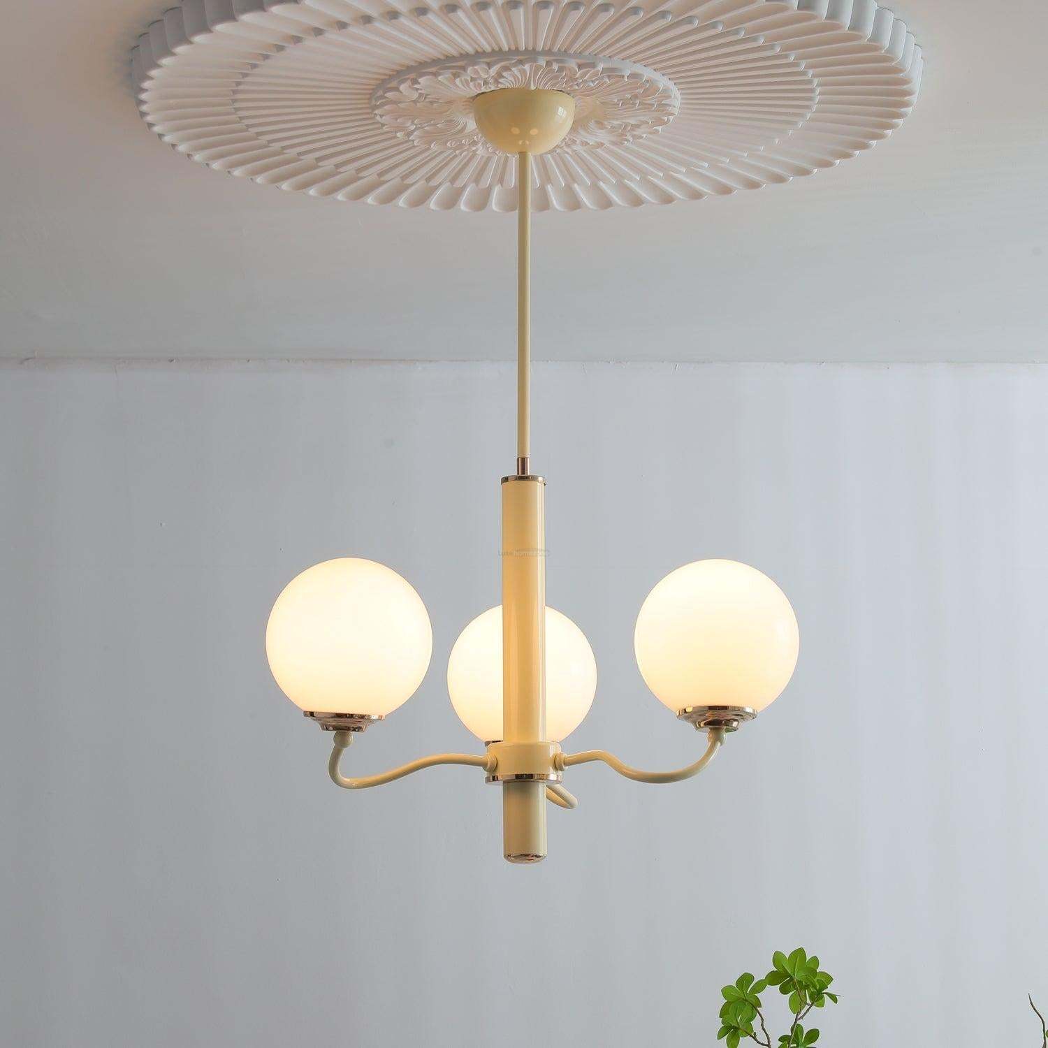 Radiant Globe Chandelier with 3/6/8 heads-Sylvia Space