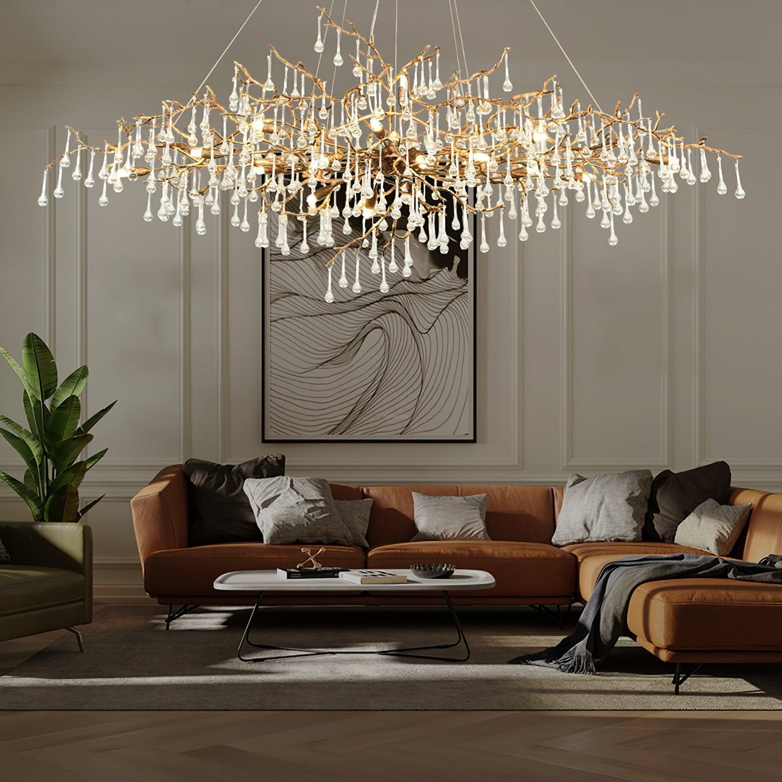 Bijou Tear Drop Style Chandelier-Sylvia Space