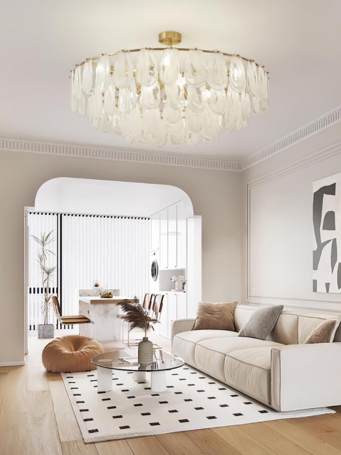 Round Cloud Glass Pendant-Sylvia Space