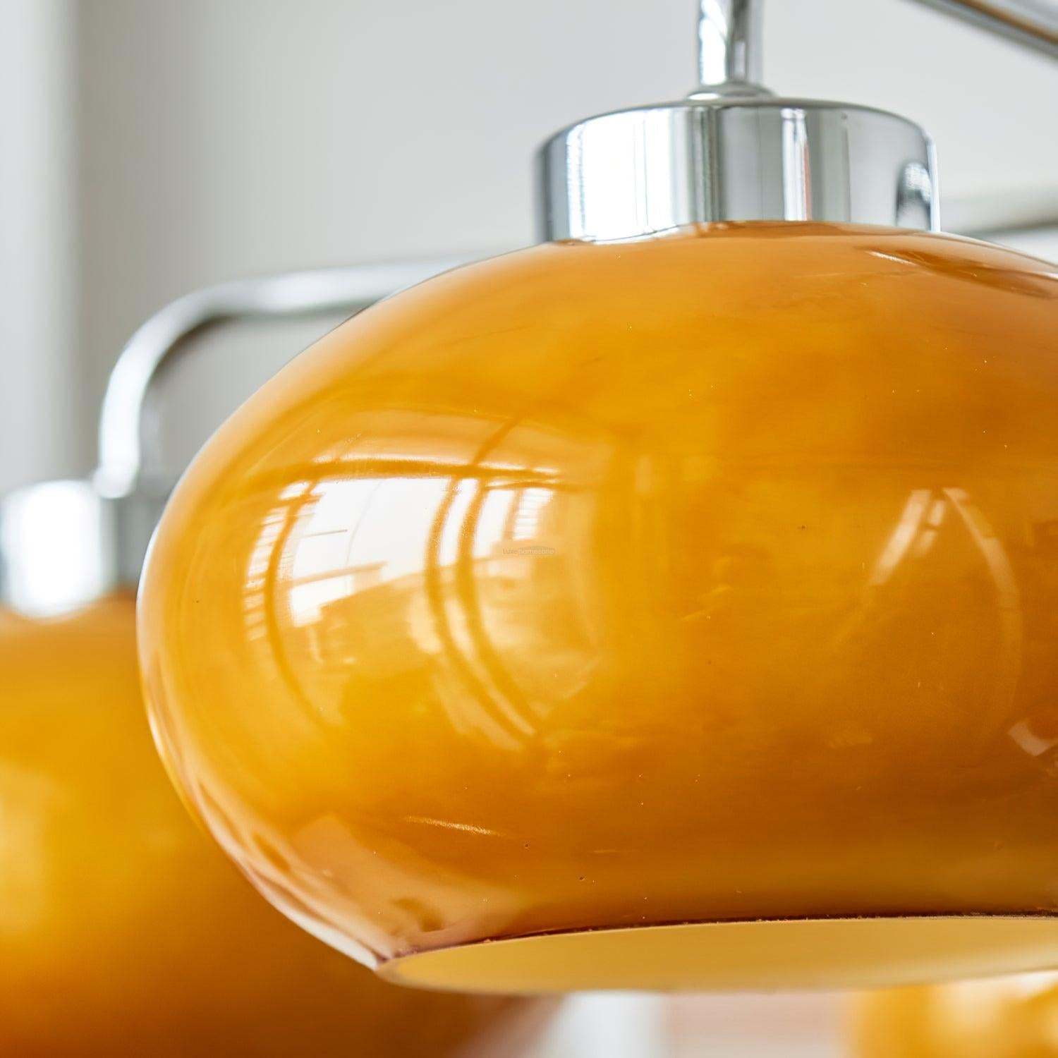 Oval Persimmon Chandelier ∅ 21.7″-Sylvia Space