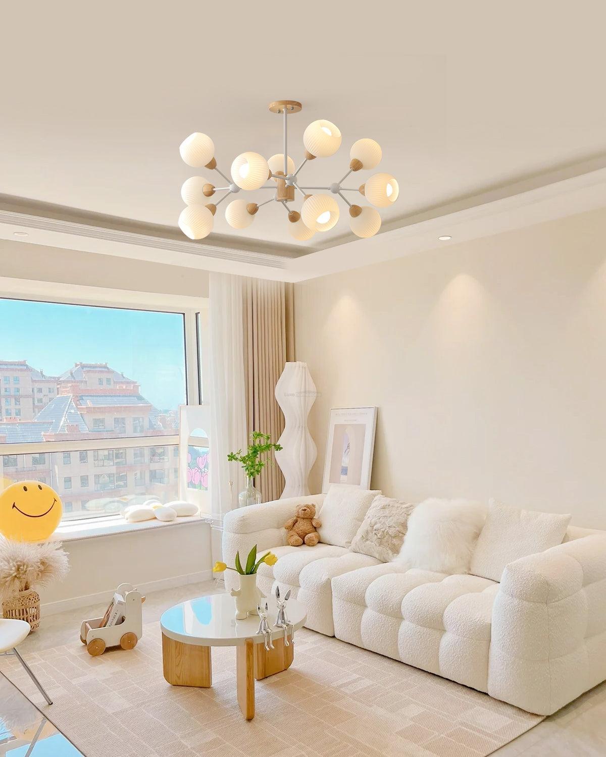 Shpehp Wood Chandelier with 6/9/12 heads-Sylvia Space