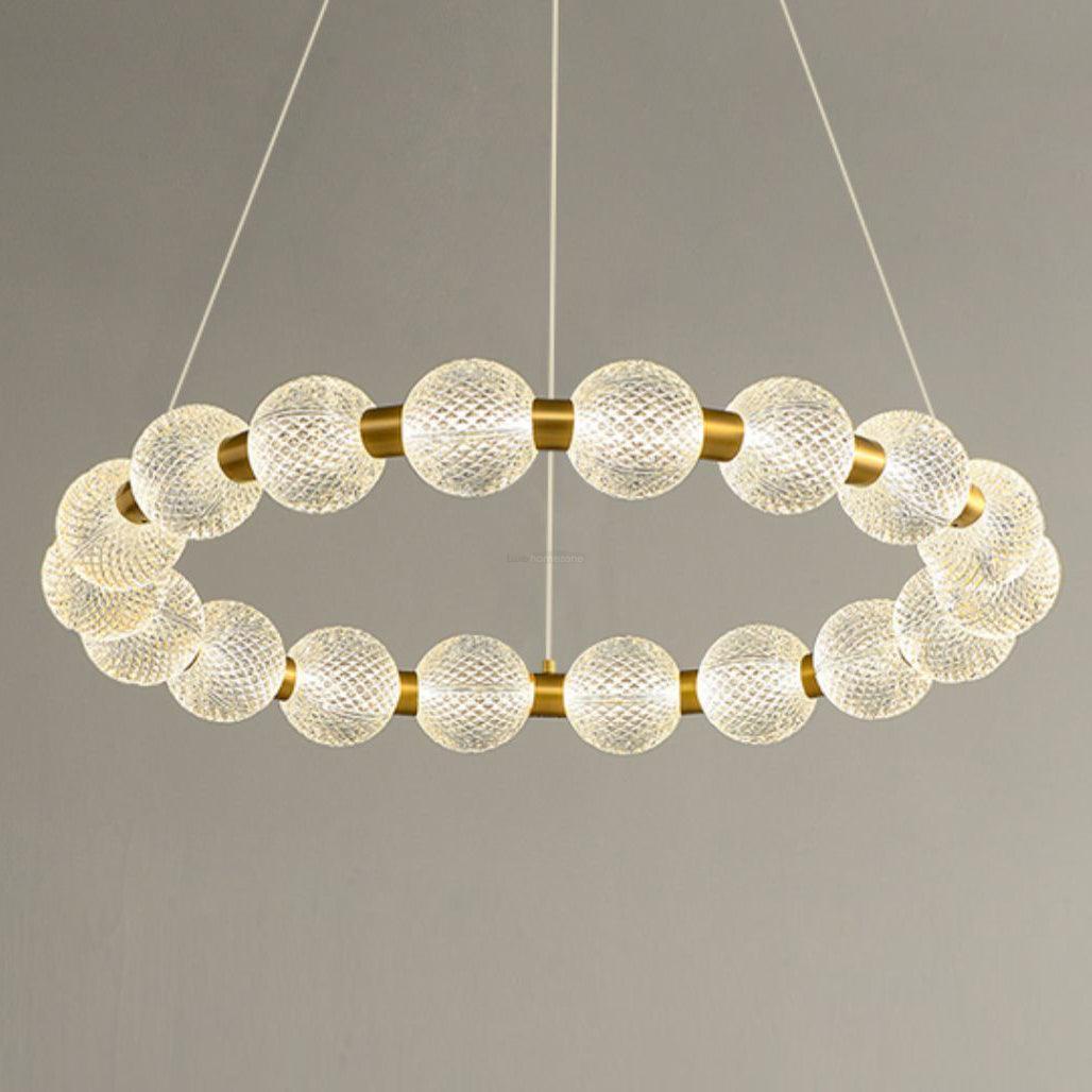 Pearl Ring Chandelier-Sylvia Space