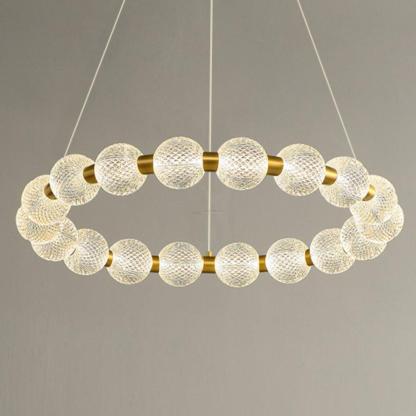 Pearl Ring Chandelier-Sylvia Space