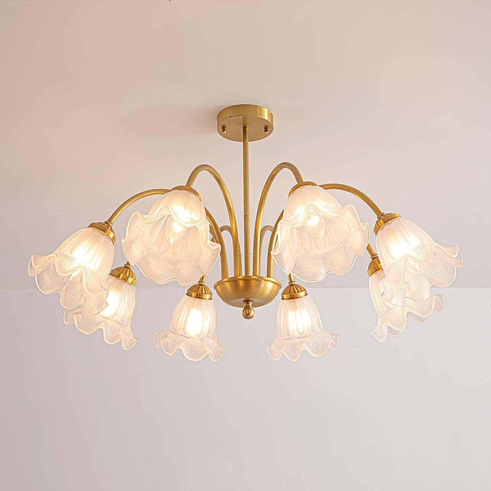 Lily Chandelier ∅ 21.7″ ~31.5''-Sylvia Space