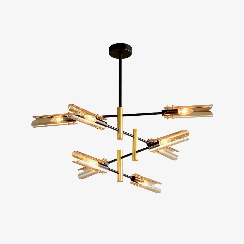 Astrid Double Chandelier with 4/6/8 heads-Sylvia Space