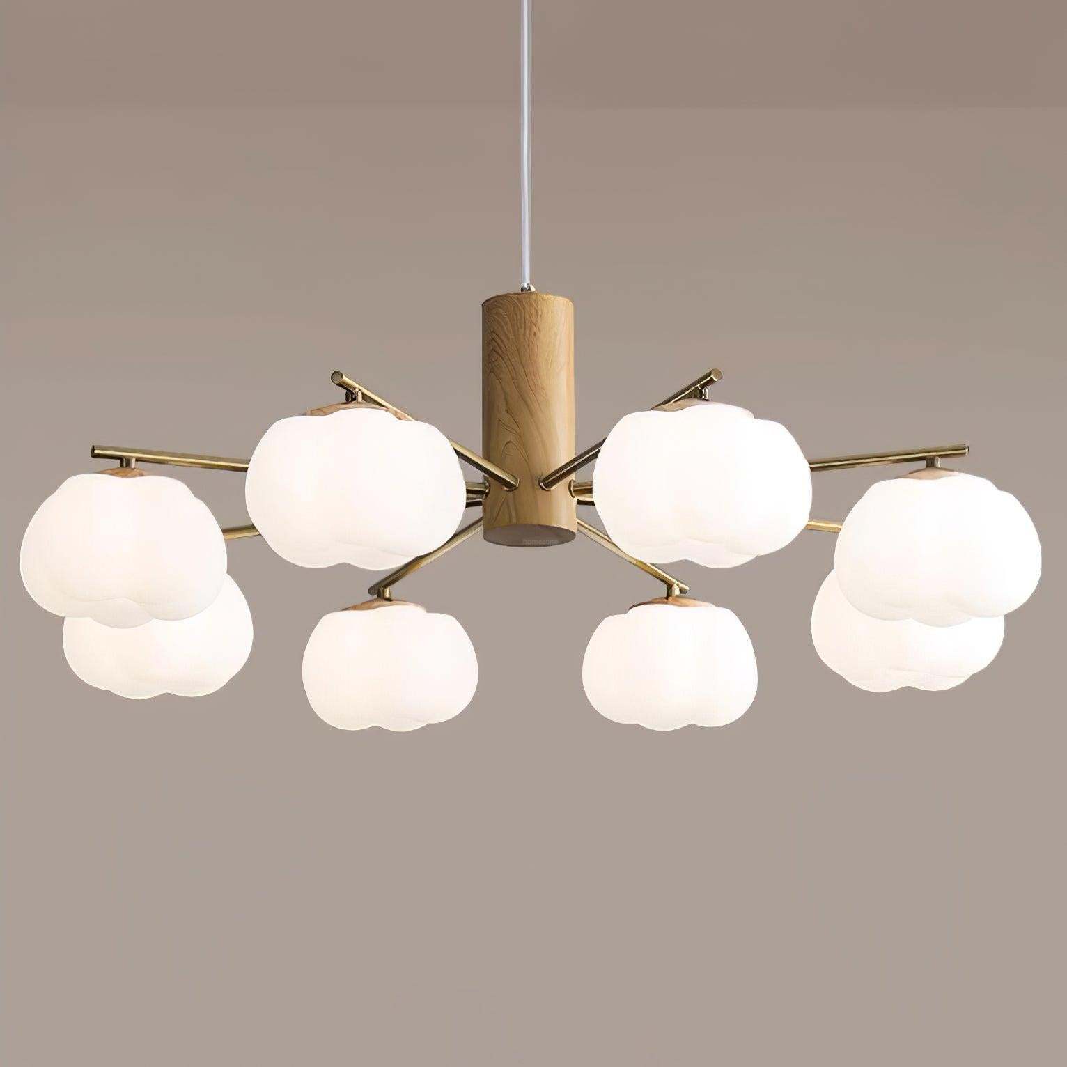 Cotton Balls Round/Linear Chandelier-Sylvia Space