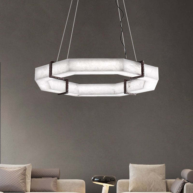 Belos Alabaster Chandelier-Sylvia Space