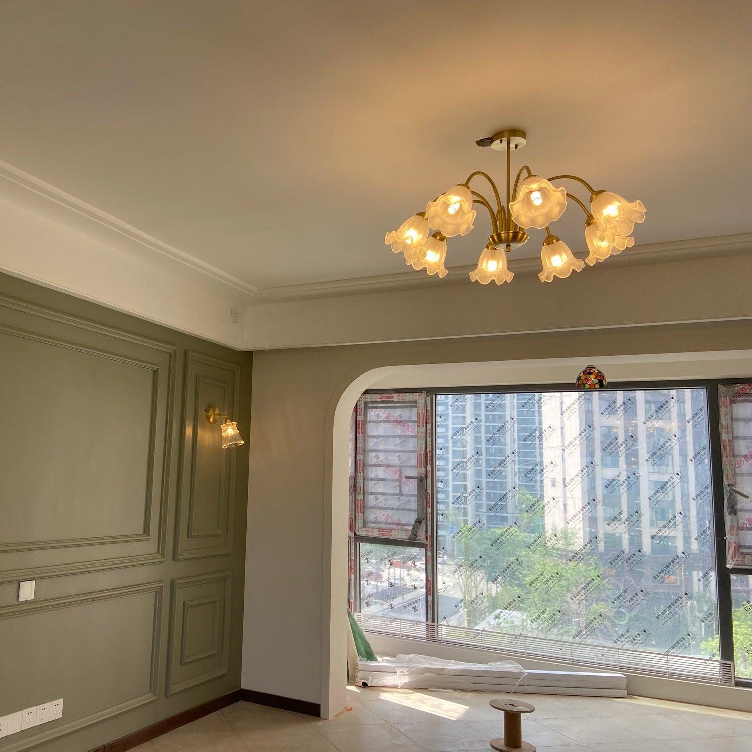 Lily Chandelier ∅ 21.7″ ~31.5''-Sylvia Space