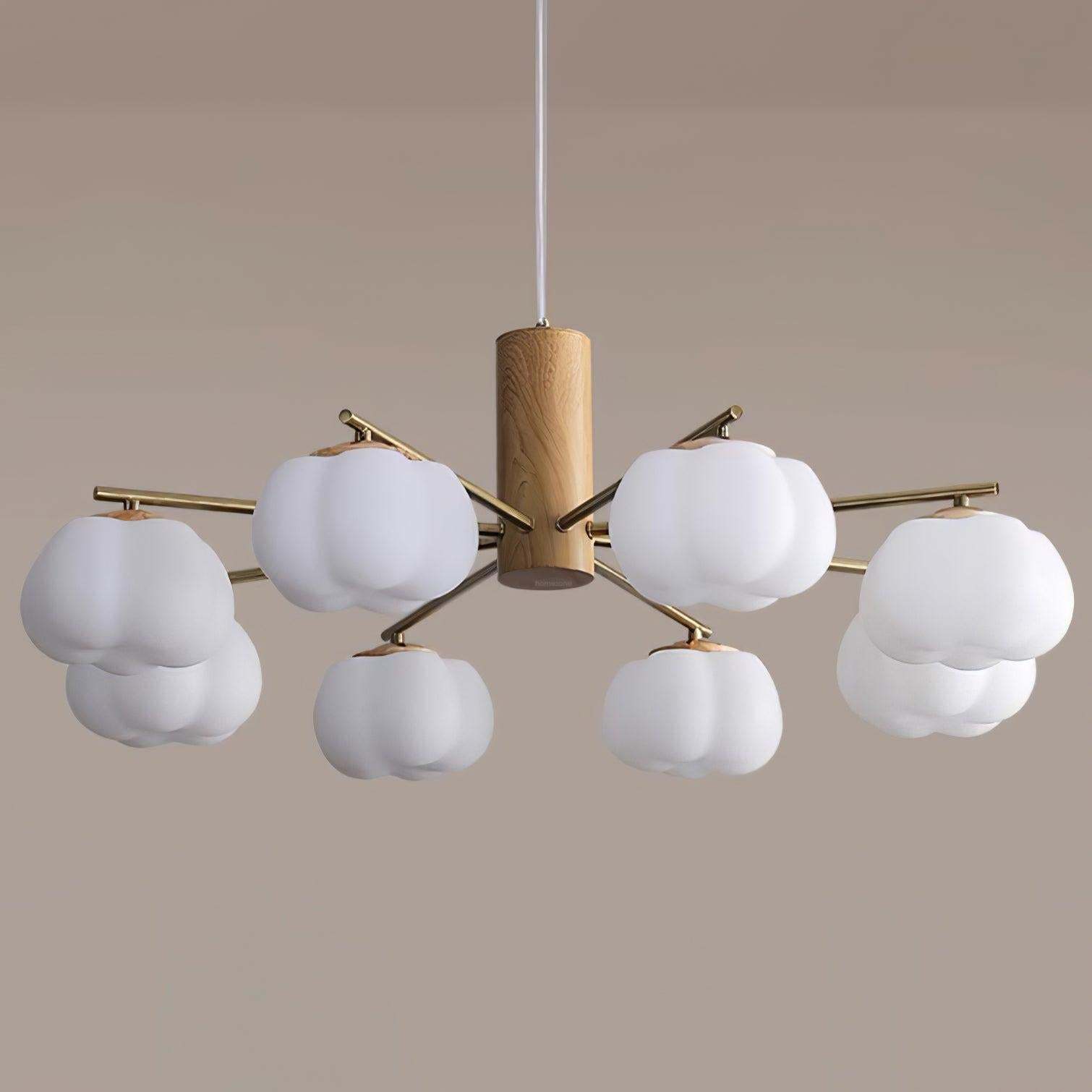 Cotton Balls Round/Linear Chandelier-Sylvia Space