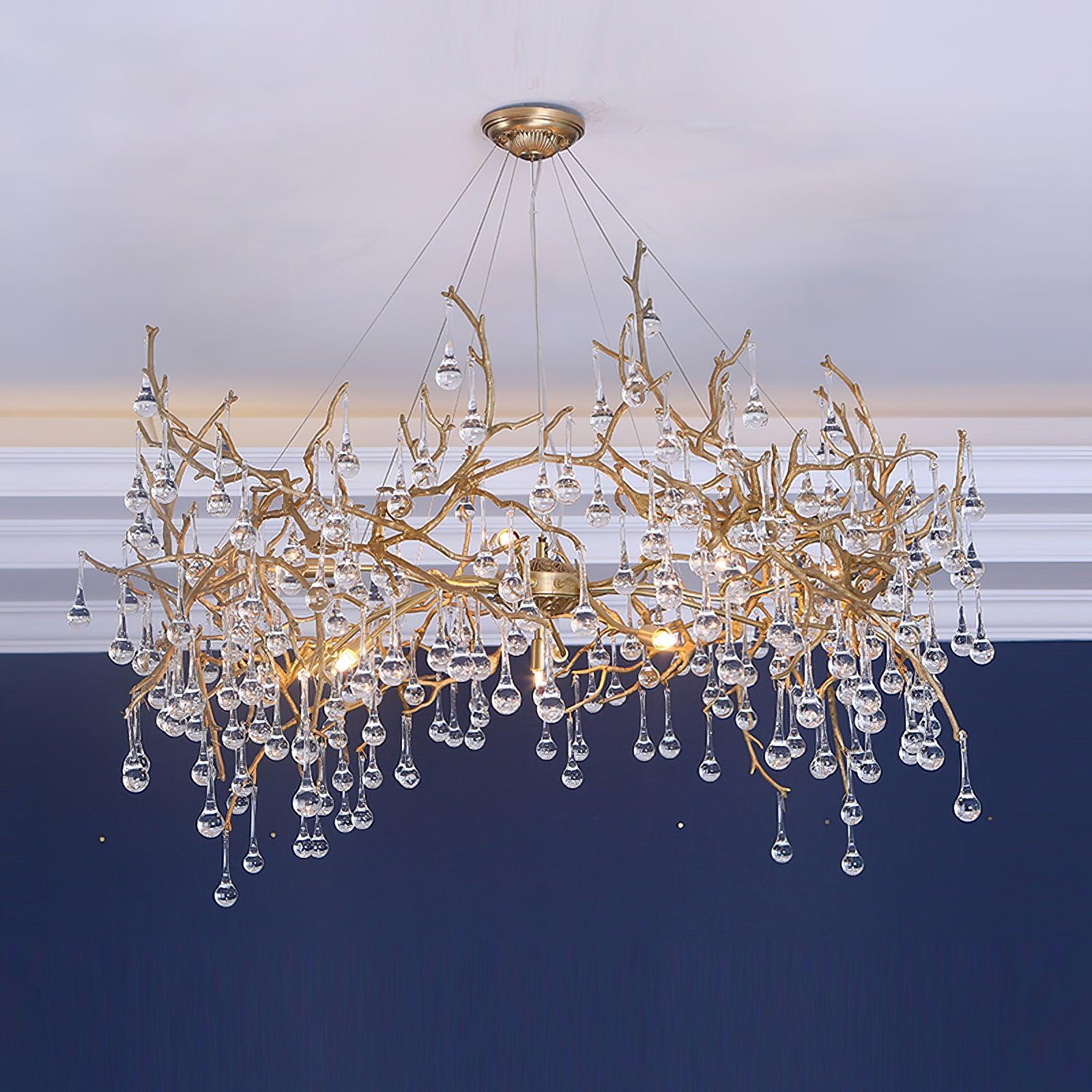 Bijou Tear Drop Style Chandelier-Sylvia Space