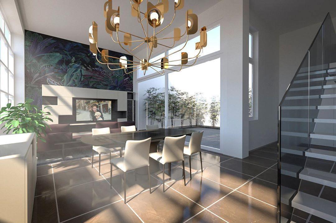 LEAF Chandelier with 4/12/24 heads-Sylvia Space