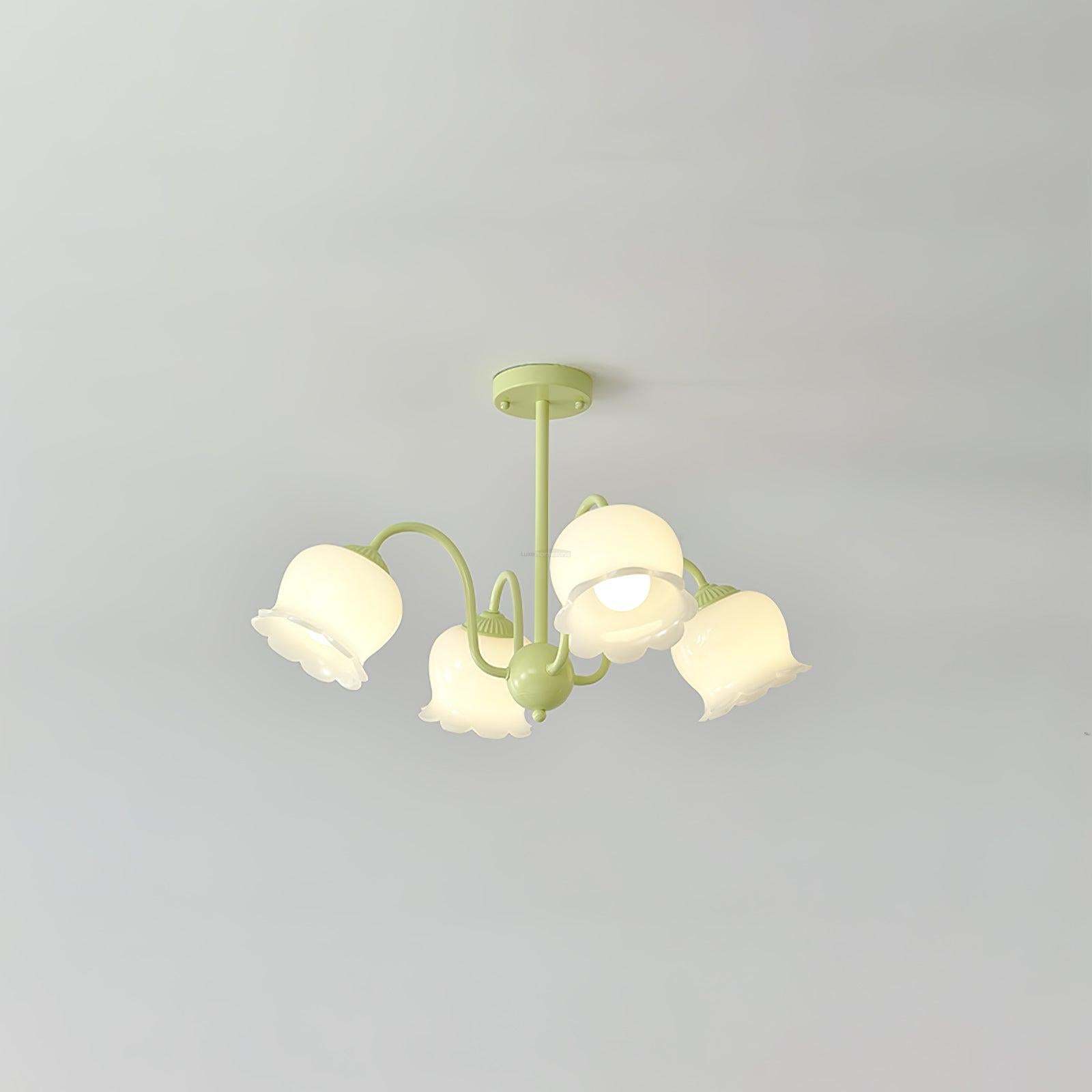 Trumpet Flower Chandelier with 4/5/6/8 heads-Sylvia Space
